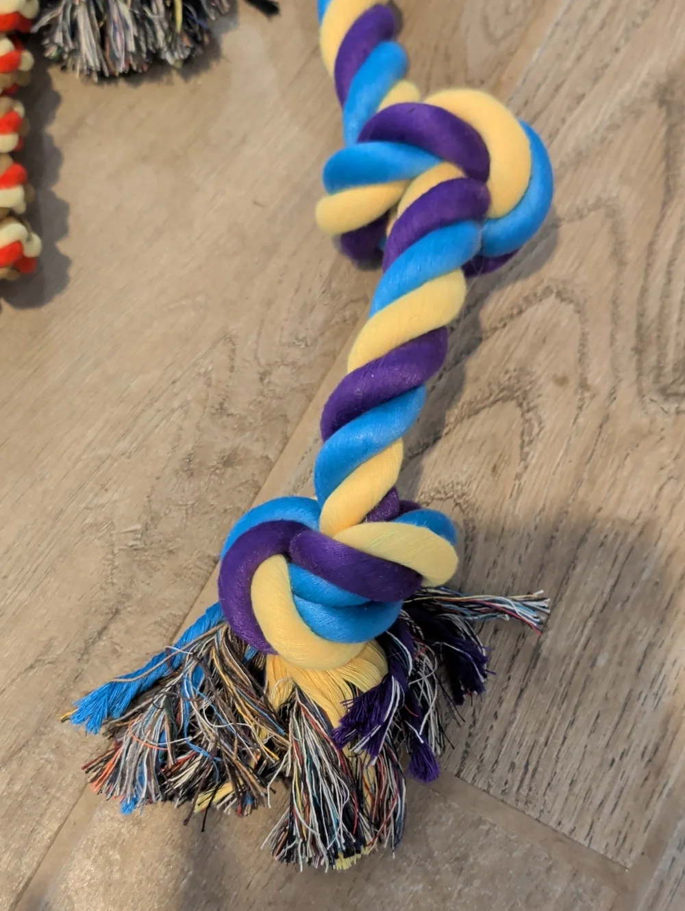 Colorful Braided Dog Rope Toy Set Of 7